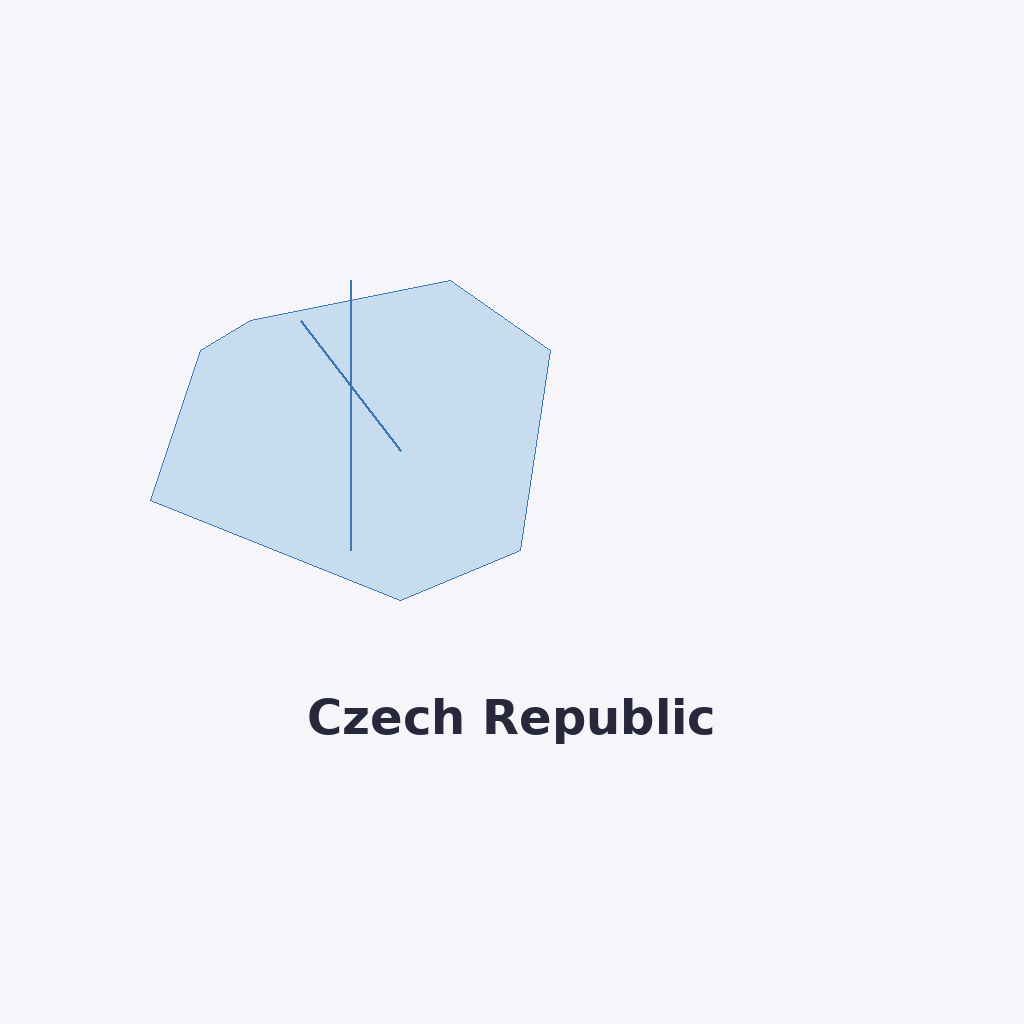 Map of Czech Republic