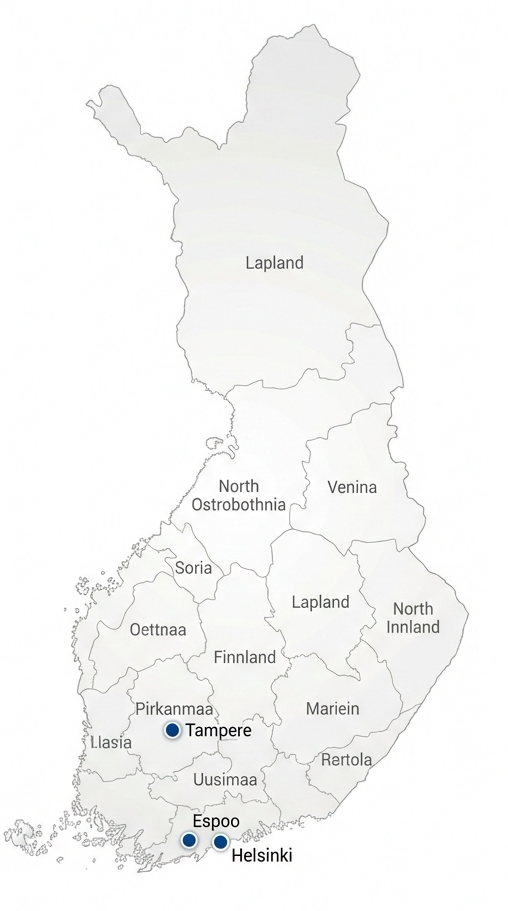 Map of Finland